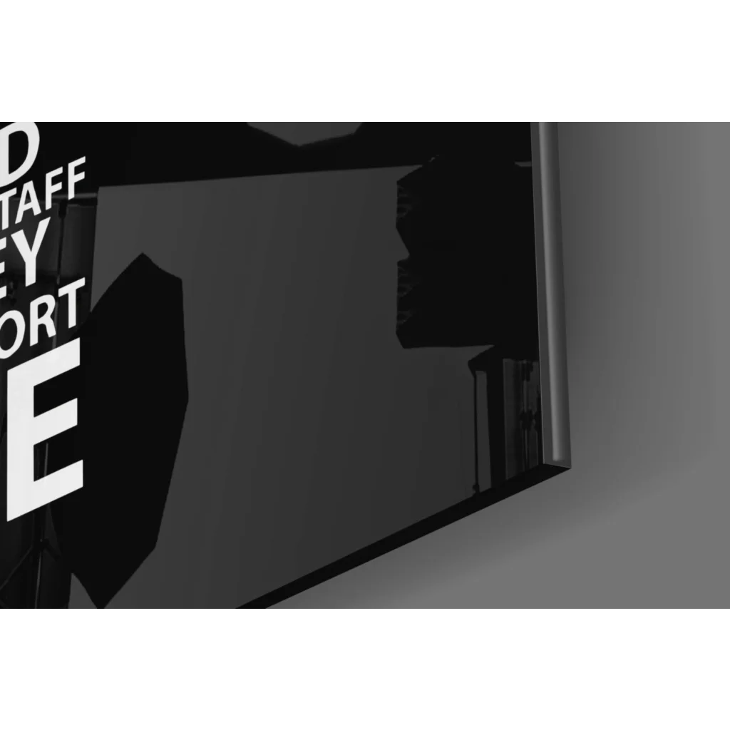 Black and white stylized cross wall art with The Lord Is My Shepherd text