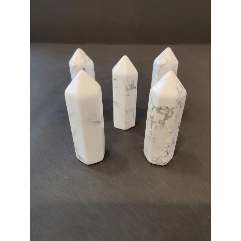 Stunning white and gray marbled quartz cut base tower sculpture