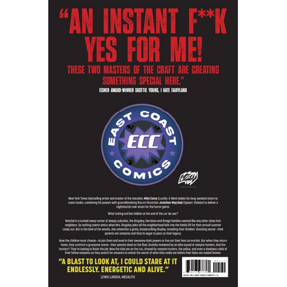 Vampire hunters comic book with dark cover, ECC exclusive Franck Uzan artwork