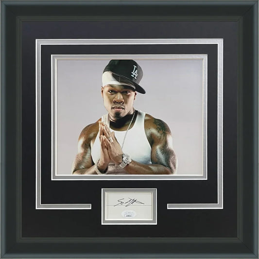 Curtis Jackson 50 Cent signed photo in signature series frame
