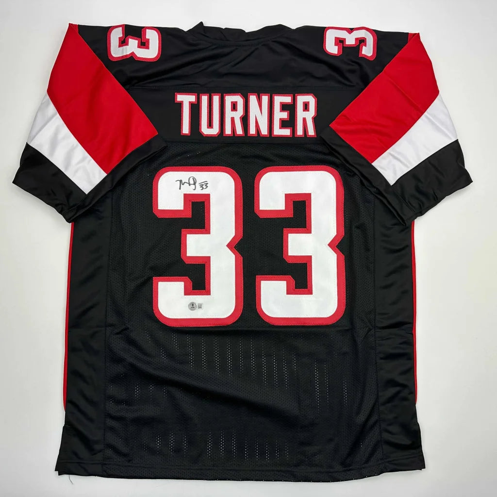 Custom Jersey Black Red Turner Professional Sports Style