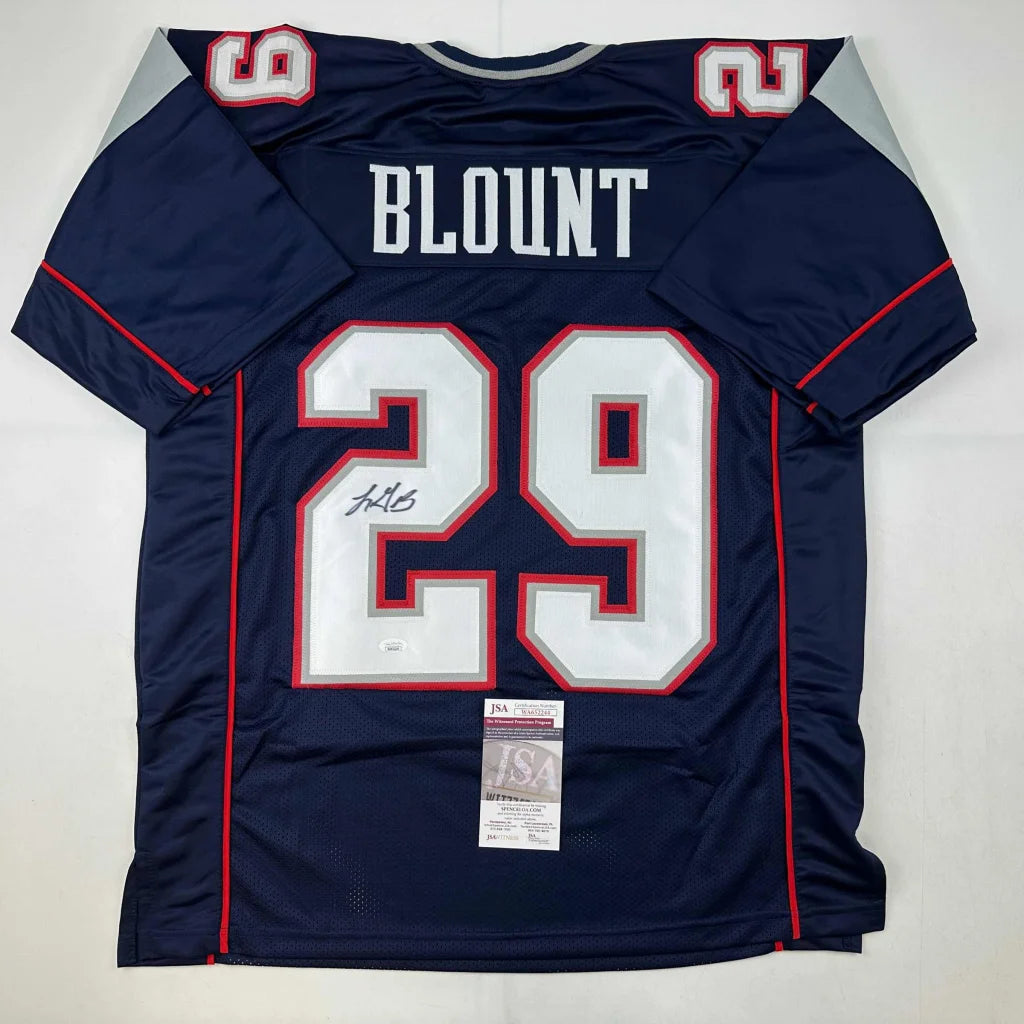 Navy custom jersey Blount 29 signed pro sports collectible