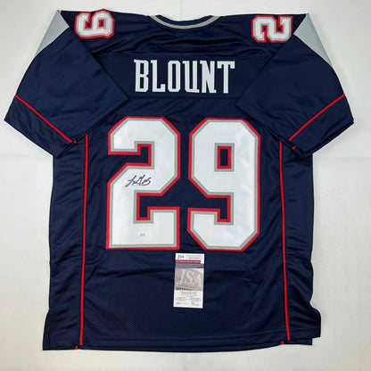 Navy custom jersey Blount 29 signed pro sports collectible
