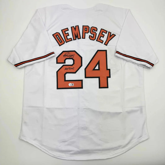 White custom jersey with number 24 and signatures for sports league fans