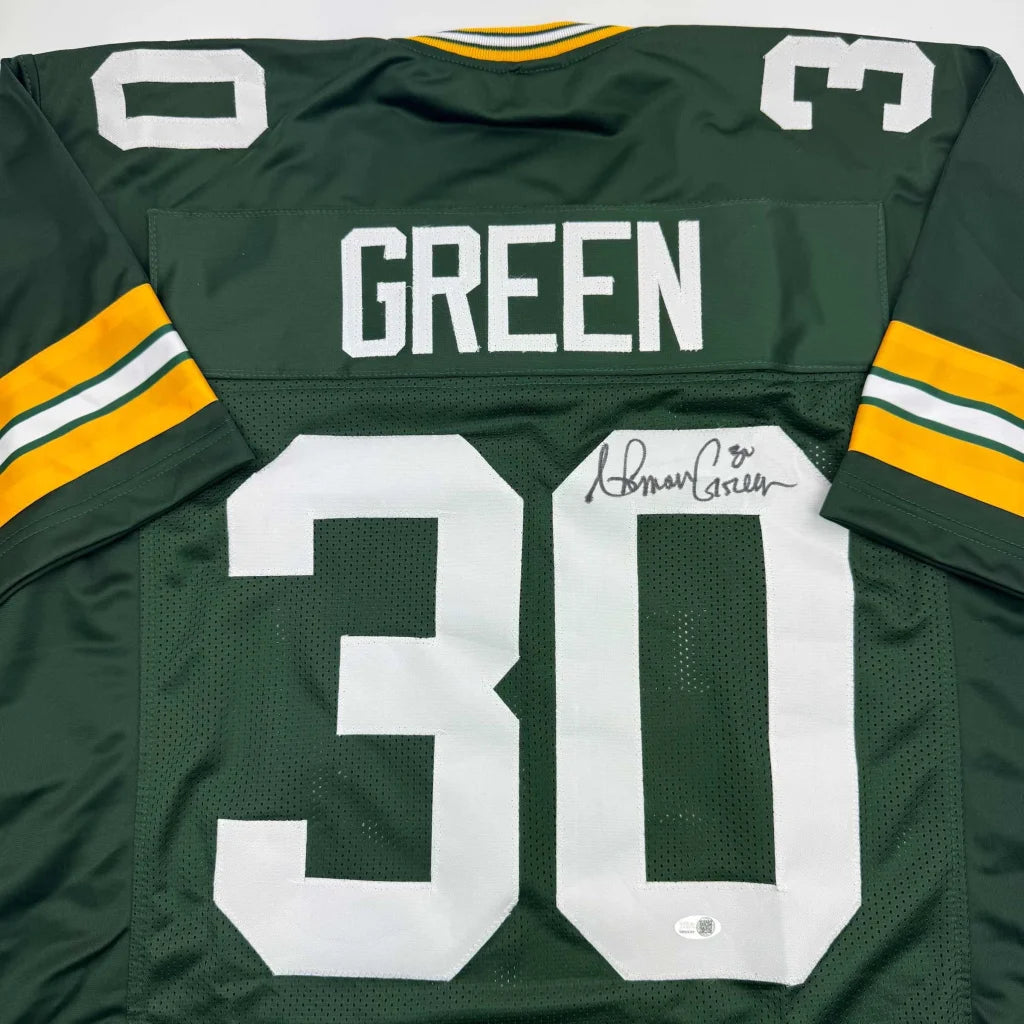 Custom Green Bay Packers jersey number 30 with autograph