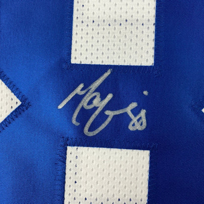 Royal blue custom jersey Harrison 88 with white mesh accents