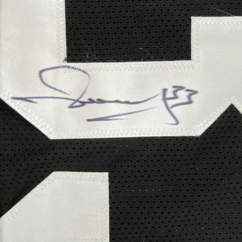 Custom Steelers jersey in black and yellow with Hoge nameplate