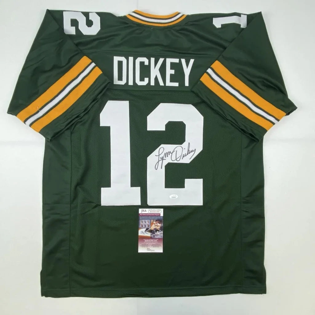 Green Bay Packers Lynn Dickey autographed custom jersey for professional sports fans
