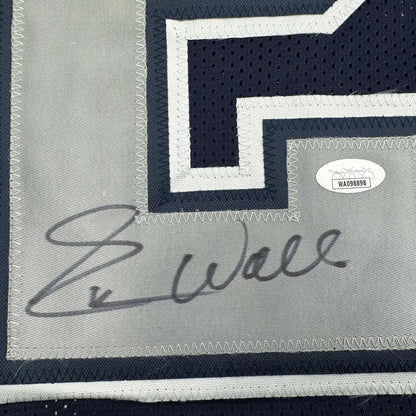 Dallas Cowboys autographed custom jersey patch, navy blue and white professional sports league design