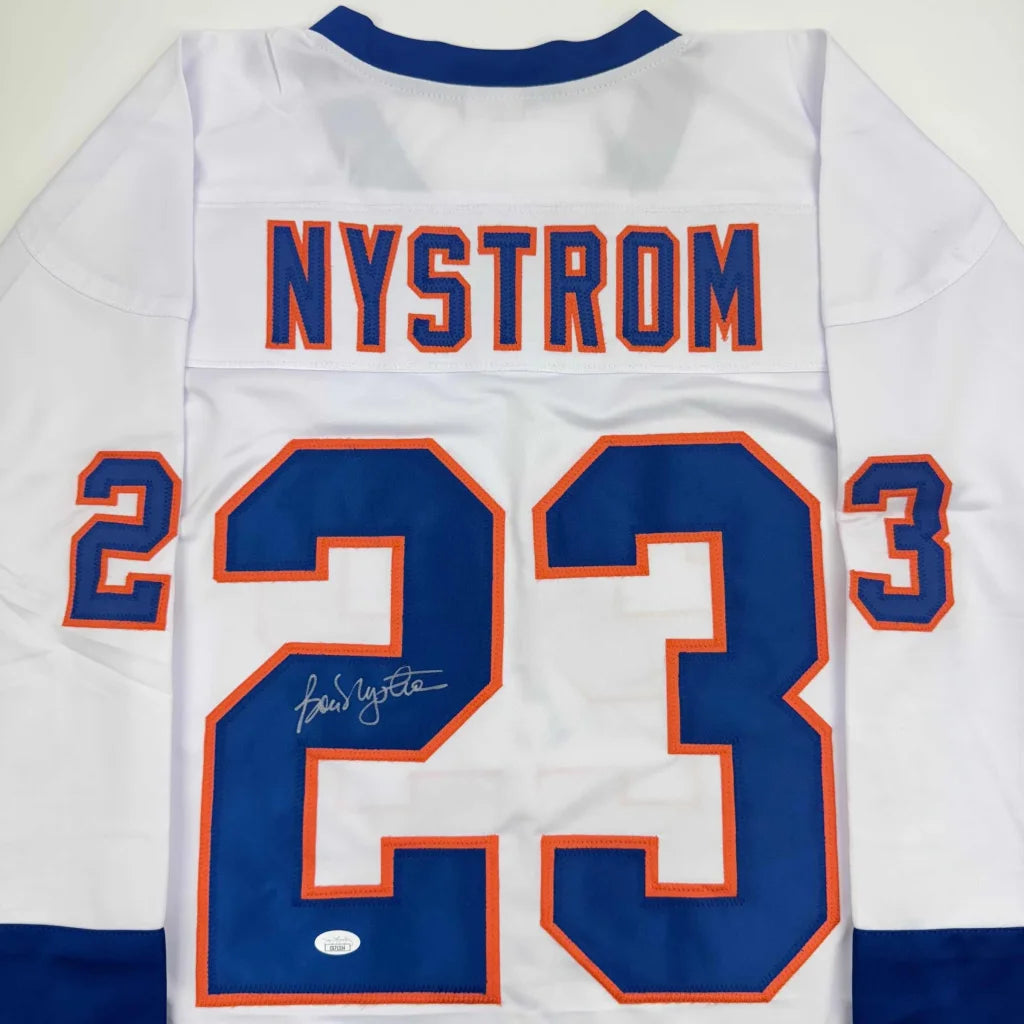 Signed custom jersey number 23 in blue orange white for pro sports league