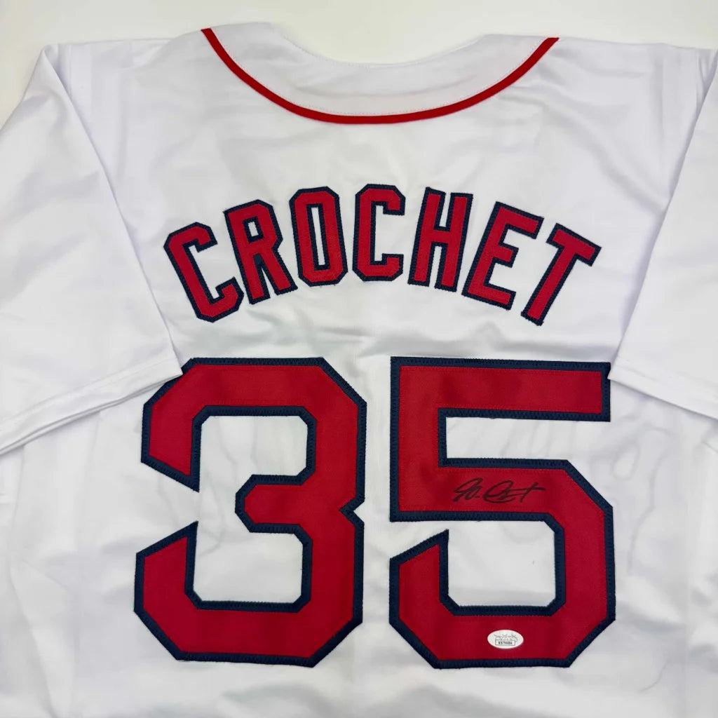 Custom Jersey Number 35 in red white blue baseball style