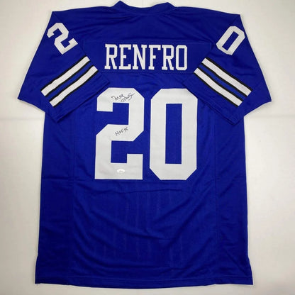 Custom Jersey Number 9 Blue White Football Jersey with adidas Logo