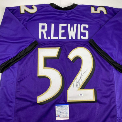 Purple custom jersey with gold trim and autograph for sports league fans