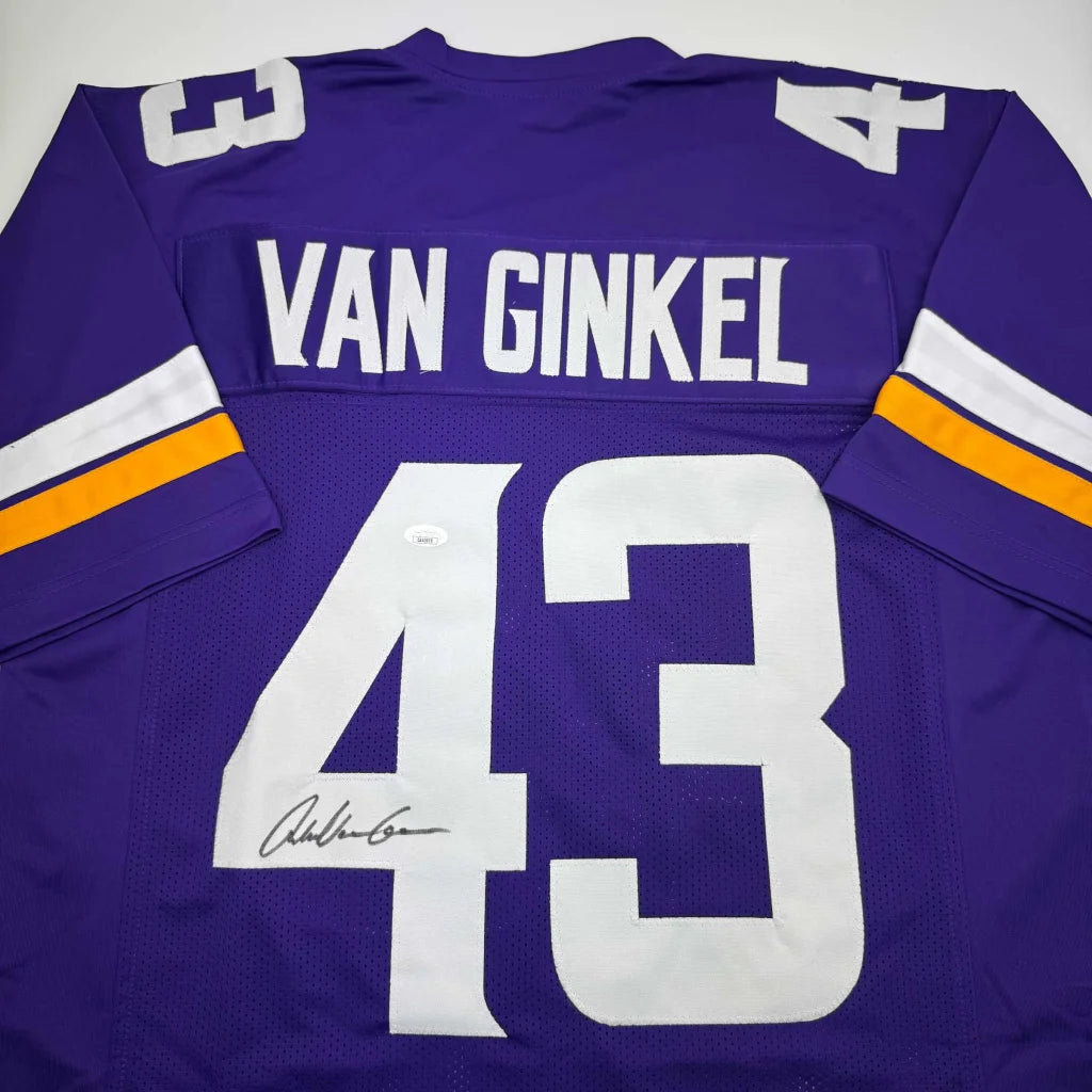 Signed purple custom jersey number 4, pro sports league collectible