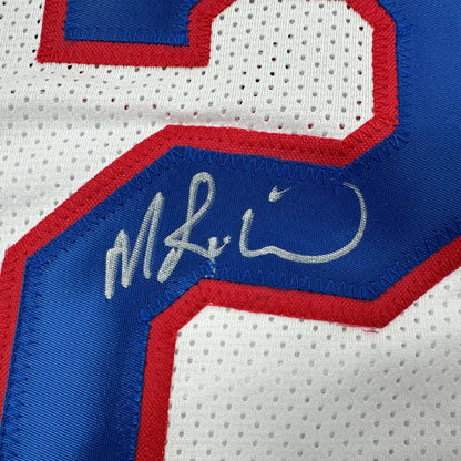 Custom Richmond #2 white blue red basketball jersey by Nike