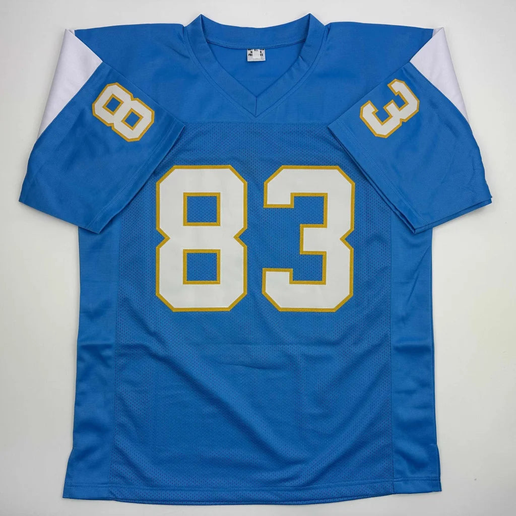 Custom jersey signed by Miller: blue white gold pro sports league design