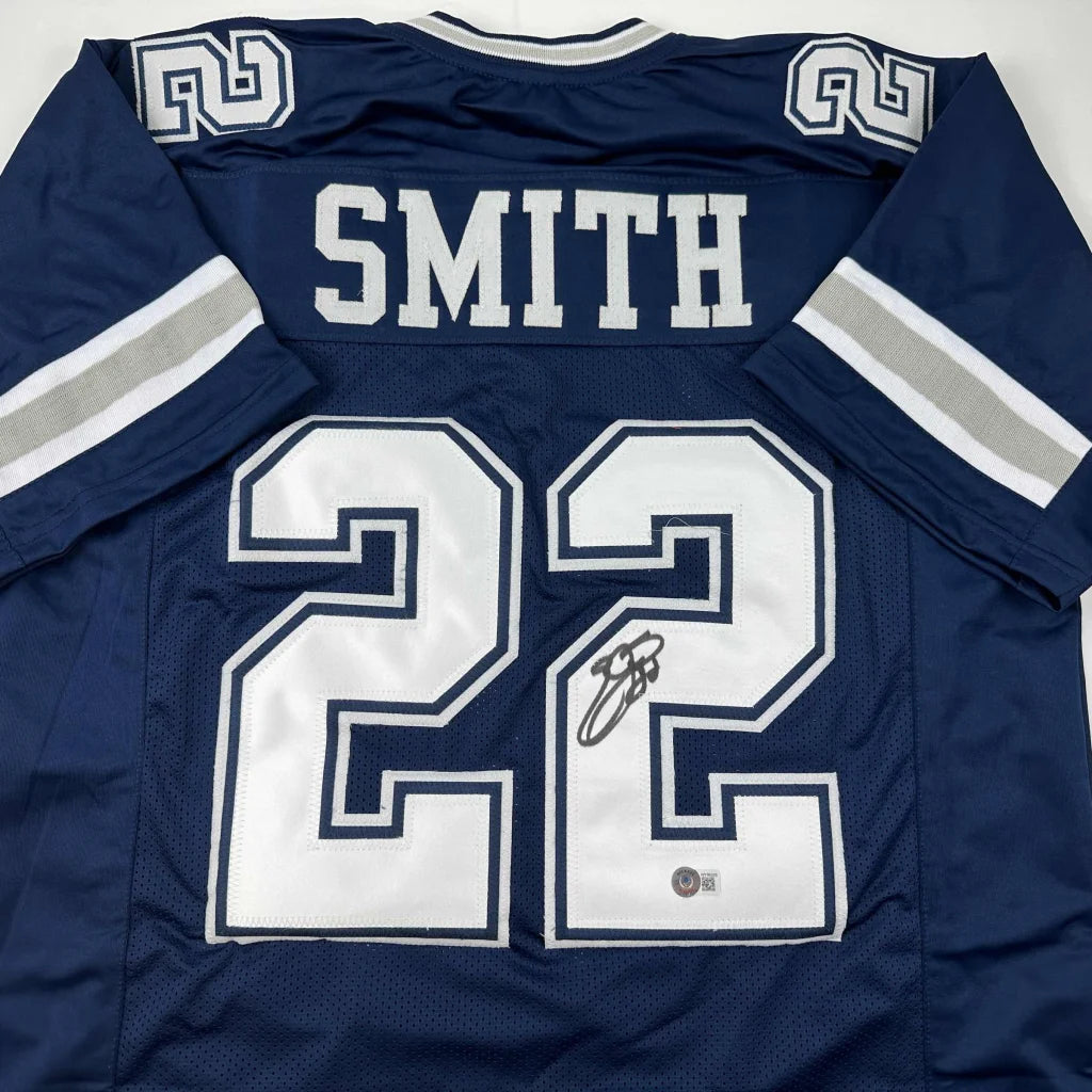 Navy blue custom jersey with SMITH 22 for professional sports or sports league fans
