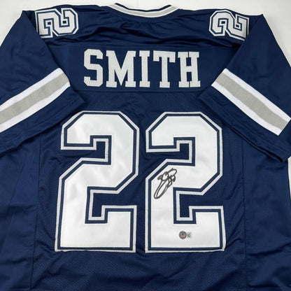 Navy blue custom jersey with SMITH 22 for professional sports or sports league fans
