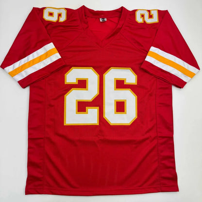 Red Kansas City Chiefs custom jersey Williams 26 with gold accents
