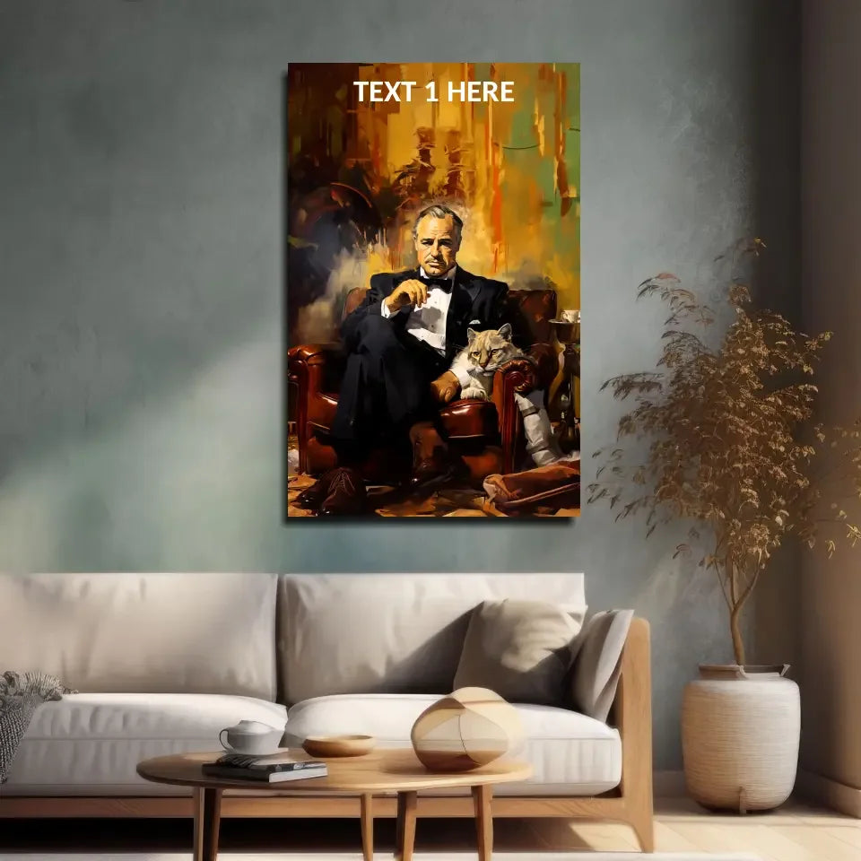 Customizable Movie Glass Wall Art With Iconic Characters | Glass Wall Art Print | vintageantiquesgifts.com