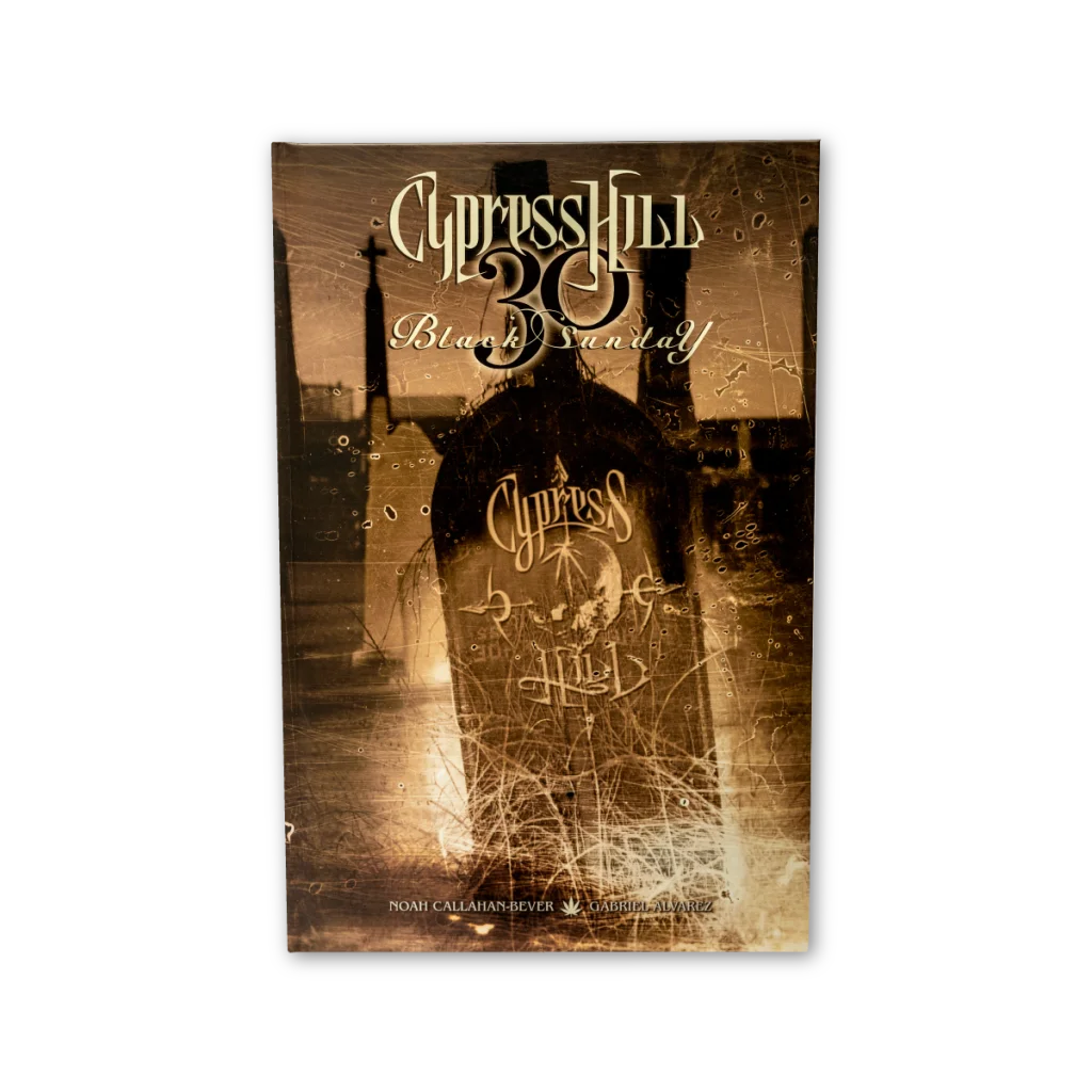 Cypress Hill Black Sunday album cover displayed on Cypress Hill Black Gold Metallic Art Print Set