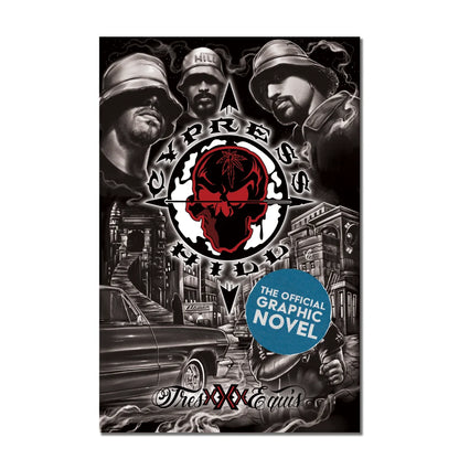 Cypress Hill signed graphic novel box set with street art, skull, cannabis leaf, by Juan Gedeon and Ricardo Lopez Ortiz
