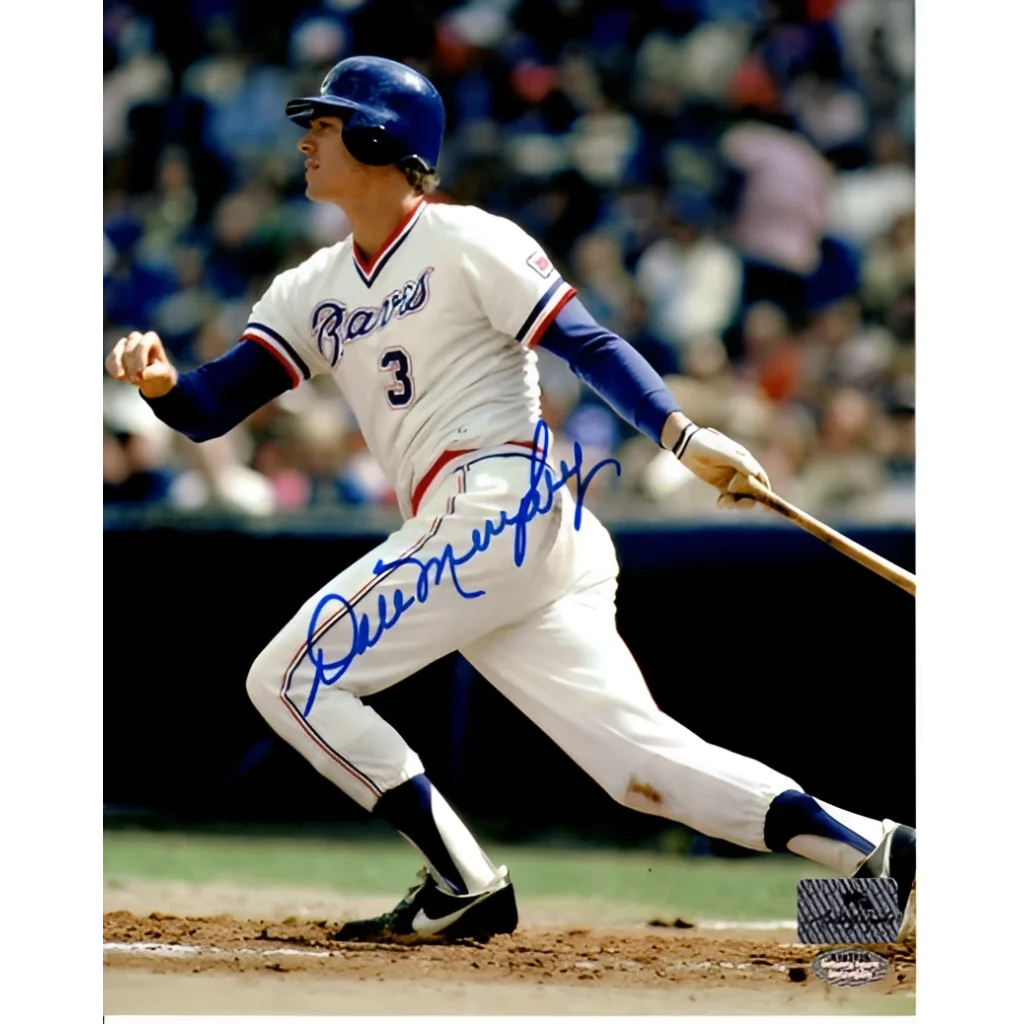 Dale Murphy autographed Atlanta Braves throwback 8x10 photo