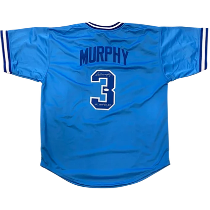 Dale Murphy autographed Atlanta throwback baby blue #3 jersey