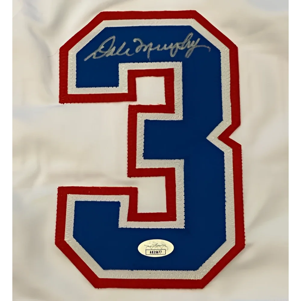 Dale Murphy autographed Atlanta throwback white #3 jersey with JSA
