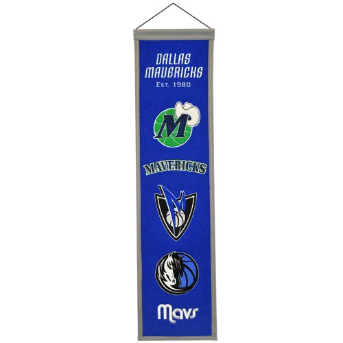 Dallas Mavericks heritage banner celebrating team history