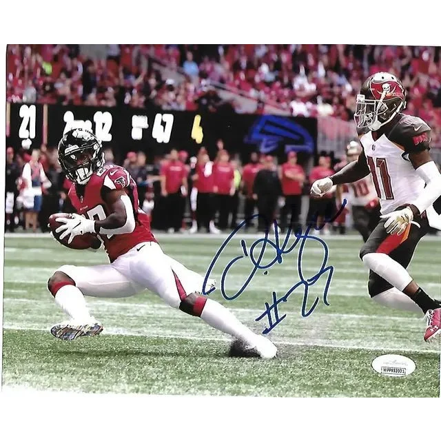 Autographed Damontae Kazee Atlanta Falcons action photo with certificate