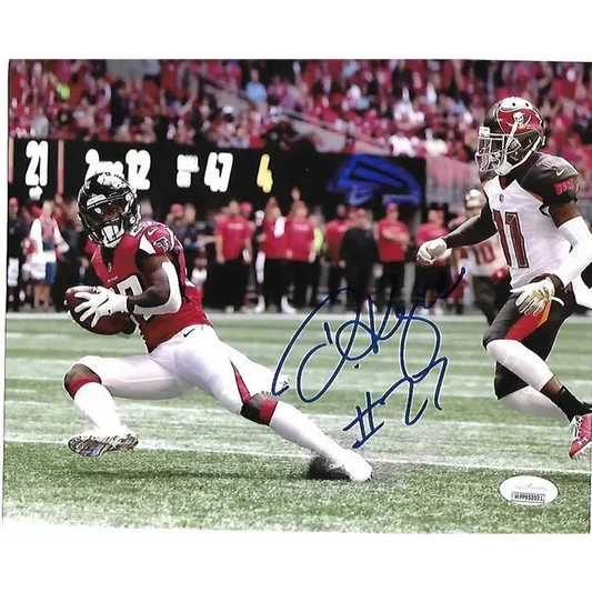 Autographed Damontae Kazee Atlanta Falcons action photo with certificate