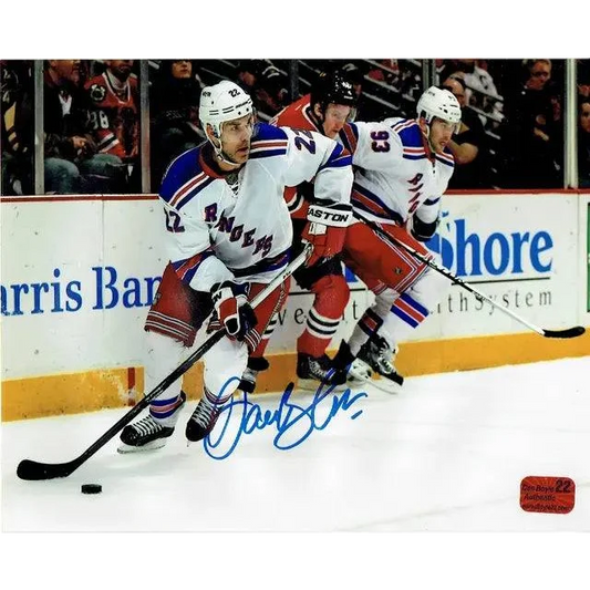 Dan Boyle New York Rangers autographed 8x10 photo with certificate for collectors