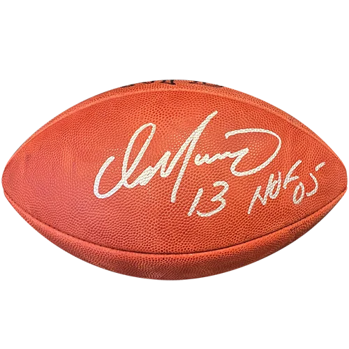 Dan Marino autographed orange leather NFL football with HOF 85
