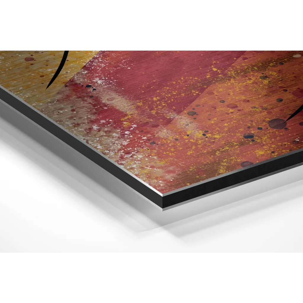 Glass Wall Art Dance Brushed Aluminium Dibond Wall Art