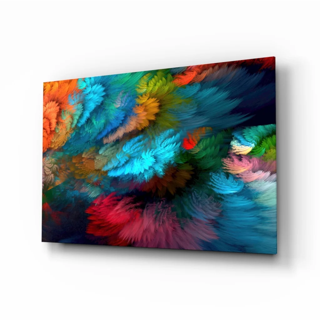 Swirling Colors Abstract Canvas Wall Art Explosion | Insigneart USA | vintageantiquesgifts.com