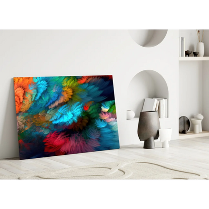 Swirling Colors Abstract Canvas Wall Art Explosion | Modern Wall Art Decor | vintageantiquesgifts.com