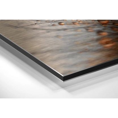 Stunning Brushed Aluminium Dibond Rustic Abstract Wall Art | Glass Wall Art Print | vintageantiquesgifts.com