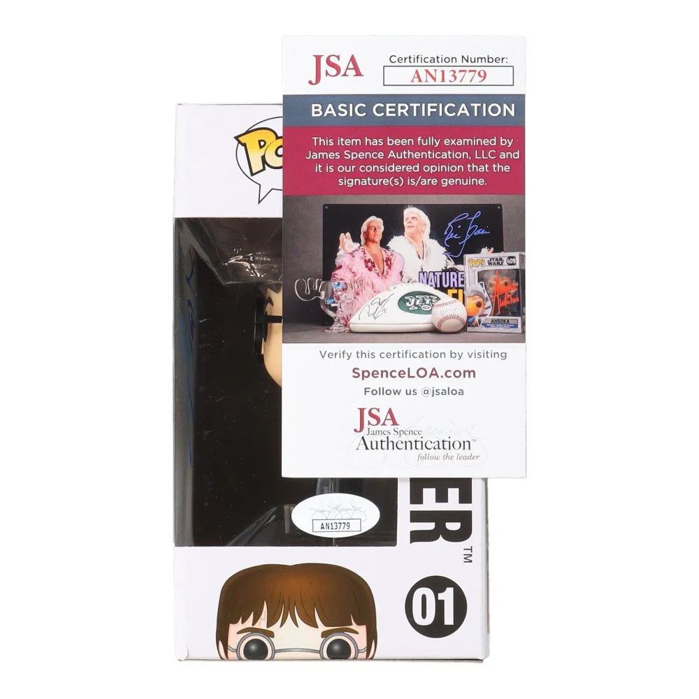 Funko Pop Harry Potter figure with Daniel Radcliffe signed tag and JSA certification sticker