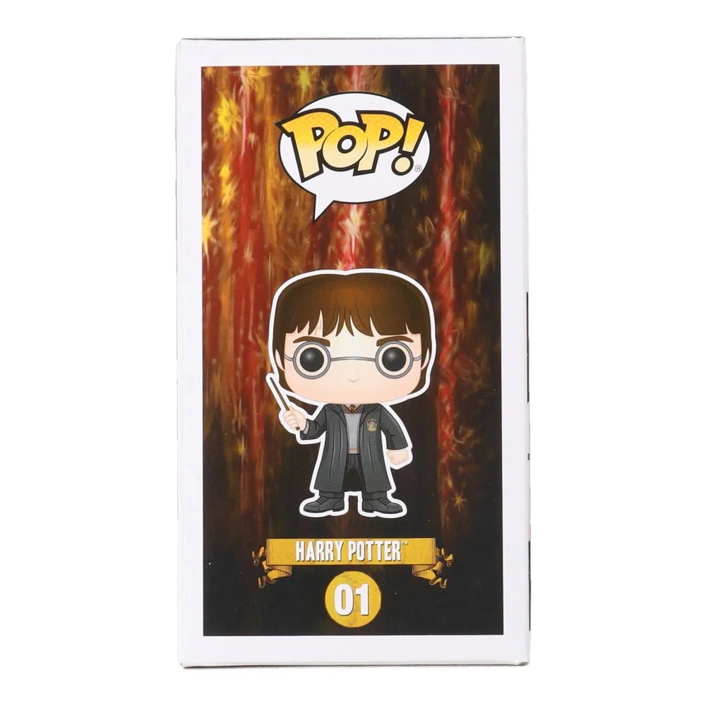 Harry Potter Funko Pop figure featuring Daniel Radcliffe signed collectible display