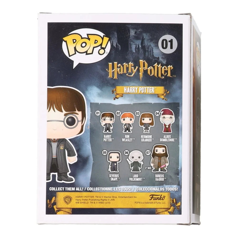 Harry Potter Funko Pop vinyl figure box with Daniel Radcliffe signed autograph