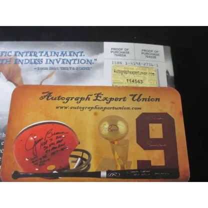 Autograph Expert Union cert card with sports memorabilia for Daniel Radcliffe signed Harry Potter set