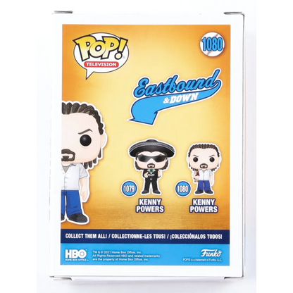 Back of Eastbound & Down Funko Pop Television box with Kenny Powers vinyl figure featuring Danny McBride