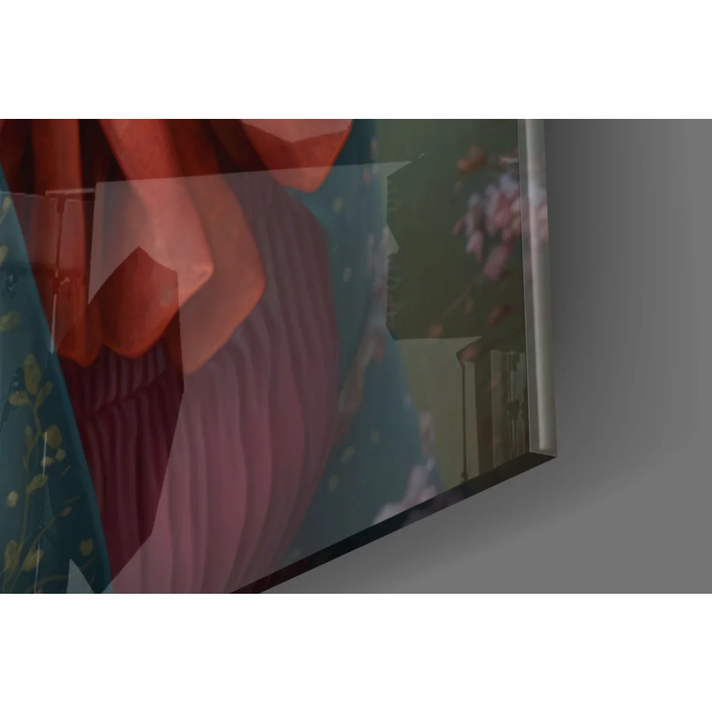 Dapper Boston Terrier 32-inch Samsung QLED TV glass wall art