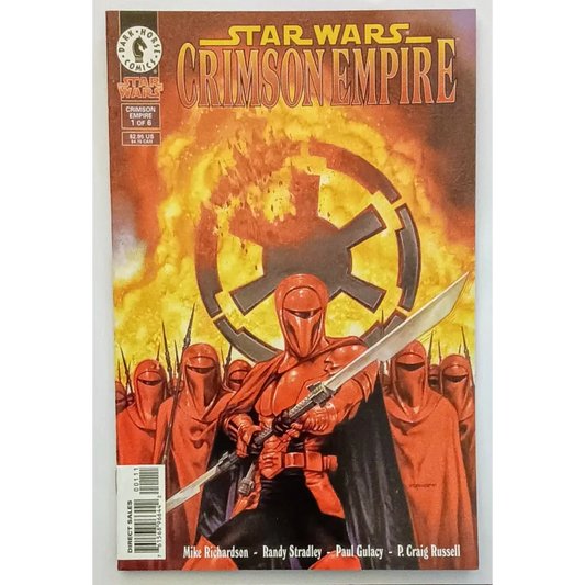 Star Wars Crimson Empire #1 Dark Horse Comics cover with red armored warrior