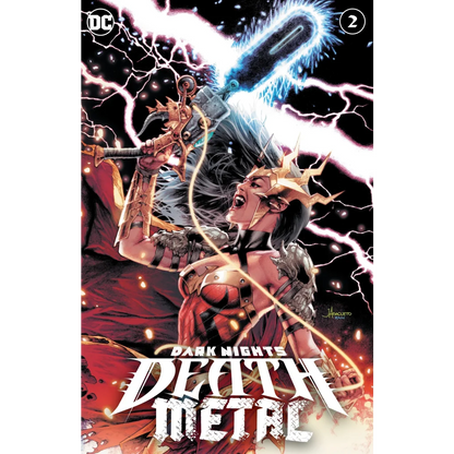 Dark Nights Death Metal Wonder Woman chainsaw comic by Unknown Comics Jay featuring a fierce female warrior