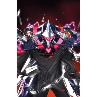 Darkhawk #5 comic cover with armored character tearing open dark cloak, red and black accents