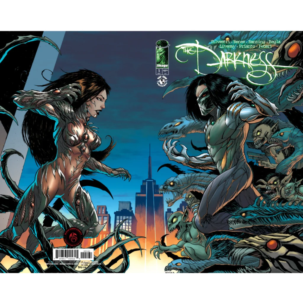 The Darkness #1 Black Saber exclusive cover with Jackie Estacado females