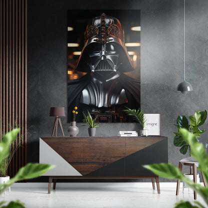 Darth Vader brushed aluminium dibond poster print