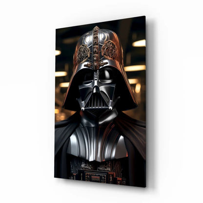 Darth Vader Glass Wall Art Portrait with Gold Details | Insigneart USA | vintageantiquesgifts.com